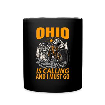 Reisendes Ohio geschenk - Tasse einfarbig - Schwarz - Vorne