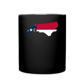 North Carolina proud gift - Full Colour Mug - black - Front