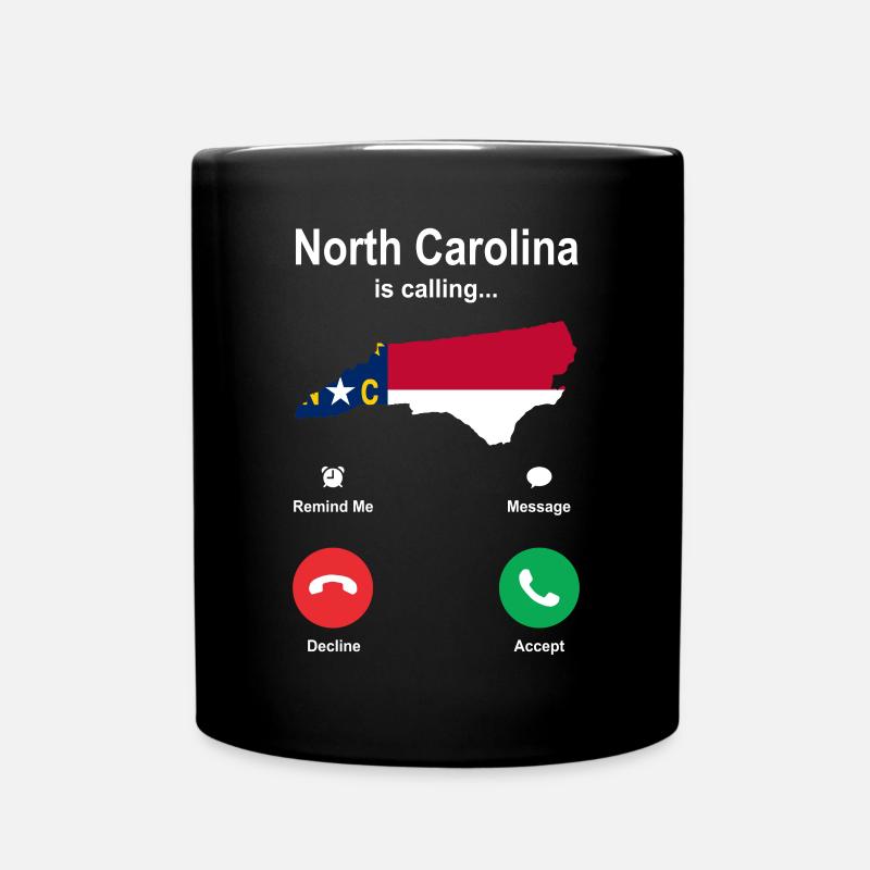 Reisen North Carolina Geschenk - Tasse einfarbig - Schwarz