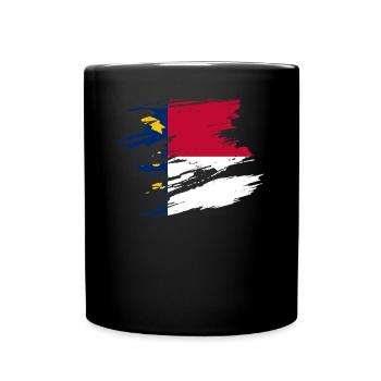 North Carolina home gift - Full Colour Mug - black - Front