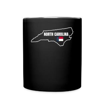 Gift for North Carolina Residents - Full Colour Mug - black - Front