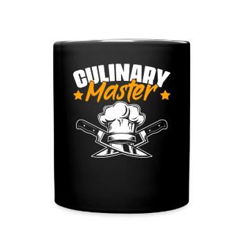 Maître culinaire Fun Cuisine professionnelle - Mug uni - noir - Devant