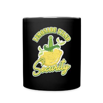 Stand de limonade Sécurité Limonadenstand - Mug uni - noir - Devant