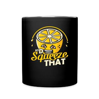 Lemon Id Squeeze That Lemon Stand - Full Colour Mug - black - Front