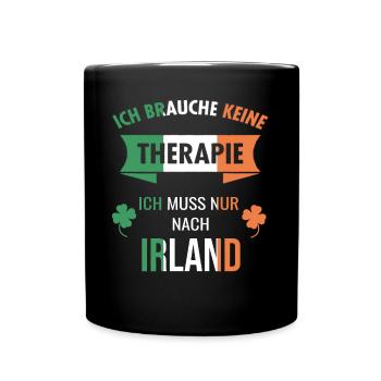Irland Irische Insel Ireland Idee - Tasse einfarbig - Schwarz - Vorne