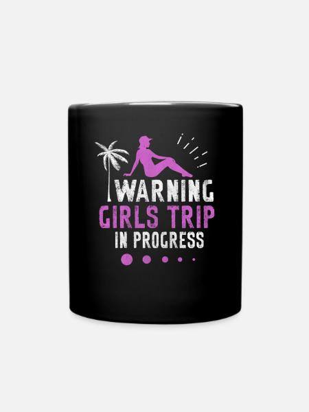 Girls Trip in Progress Vacances Girls Weekend - Mug uni - noir