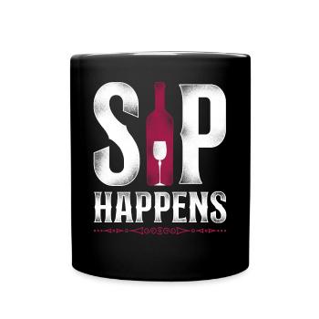 Sommelier Wine Drinking Tasting - Tasse einfarbig - Schwarz - Vorne