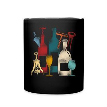 Sommelier Wine Drinking Tasting - Tasse einfarbig - Schwarz - Vorne