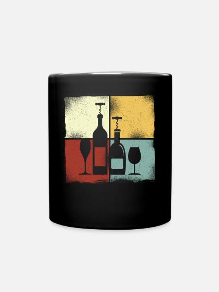Sommelier Wine Drinking Tasting - Tasse einfarbig - Schwarz