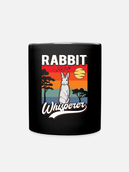 Kaninchen Flüsterer Hasen Flüsterer - Tasse einfarbig - Schwarz