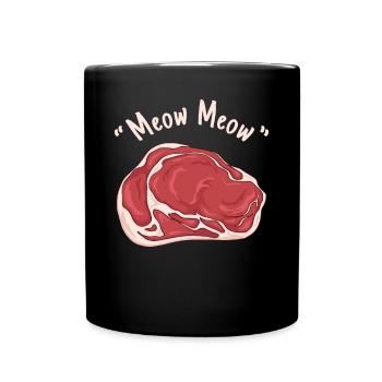 Meatcore Esthétique Meow-Meow Meat - Mug uni - noir - Devant