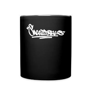 Saggittarius graffiti sternhop Horoskop Sternzeich - Tasse einfarbig - Schwarz - Vorne