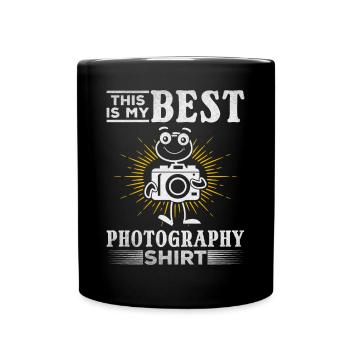 Photographe C’est ma meilleure photo de chemise de photographie - Mug uni - noir - Devant
