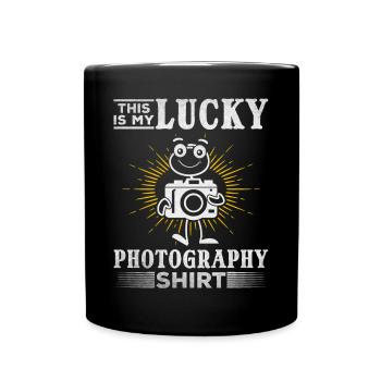 Photographer This Is My Lucky Photo-Shirt Photo - Full Colour Mug - black - Front
