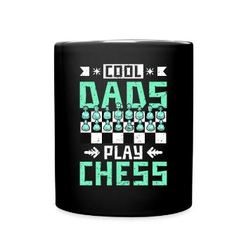 cool dads play chess - Full Colour Mug - black - Front