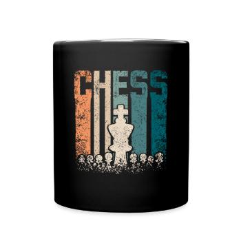 Échecs Vintage Rétro - Mug uni - noir - Devant