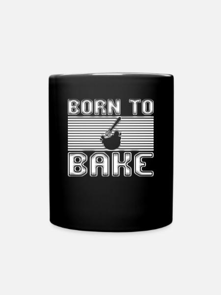 Backen - Tasse einfarbig - Schwarz