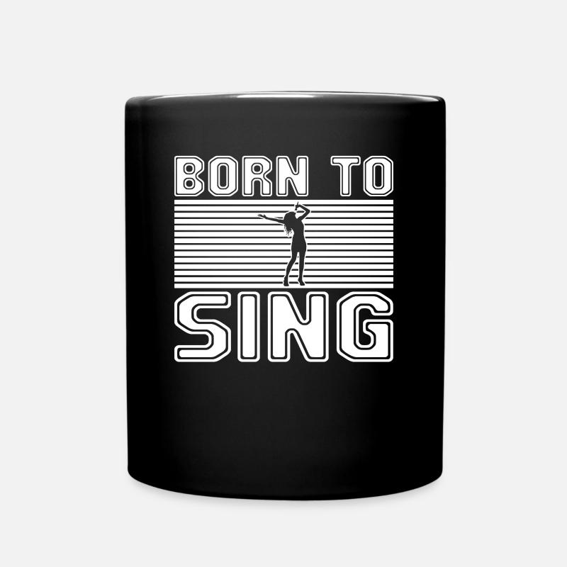 Singen - Tasse einfarbig - Schwarz