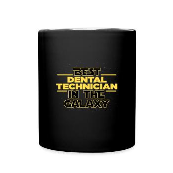 Best Dental technician in the galaxy tooth - Full Colour Mug - black - Front