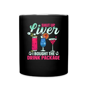 J’ai acheté le forfait boisson Fun Cruise - Mug uni - noir - Devant