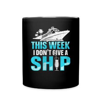 Drôle de pet de croix cette semaine je ne donne pas un navire - Mug uni - noir - Devant