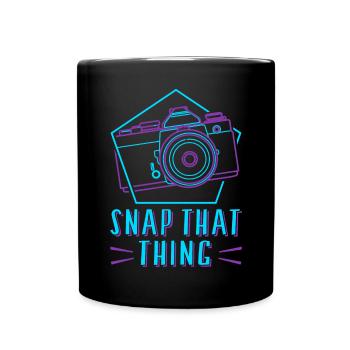 Photography Camera Lens Retro Snap - Tasse einfarbig - Schwarz - Vorne