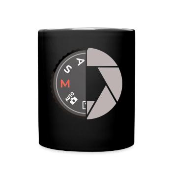 Photography Camera Lens Focus Lens - Tasse einfarbig - Schwarz - Vorne