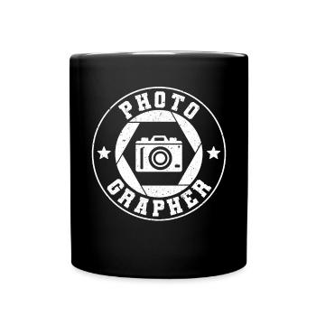Photography Camera Lens - Tasse einfarbig - Schwarz - Vorne