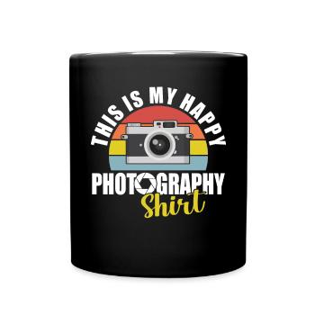 Photography Camera Lens Retro This - Tasse einfarbig - Schwarz - Vorne