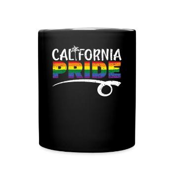 California Pride LGBTQ Amerika Kalifornien USA - Tasse einfarbig - Schwarz - Vorne