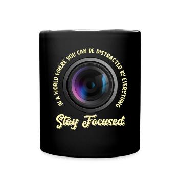 Photography Camera Lens Retro In A - Tasse einfarbig - Schwarz - Vorne