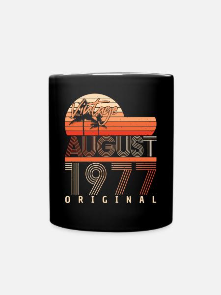 Né en 1977 en août - Mug uni - noir
