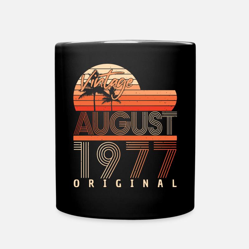 Né en 1977 en août - Mug uni - noir