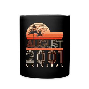 Mois de naissance Août 2001 - Mug uni - noir - Devant