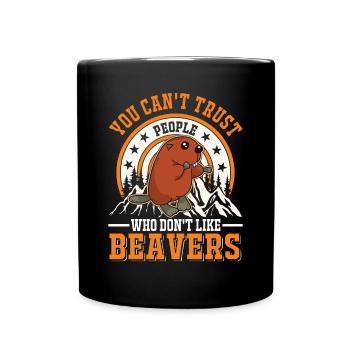 Beaver Gift Beaver Dam - Full Colour Mug - black - Front