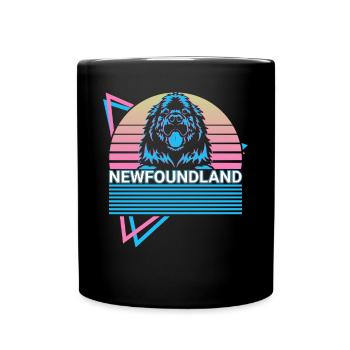 Rétro terre-Neuvien - Mug uni - noir - Devant