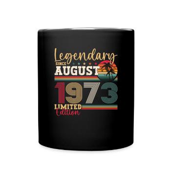 Légendaire Août 1973 49e anniversaire Cadeau Amusant - Mug uni - noir - Devant