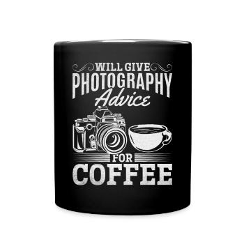Photographe Je donne des conseils sur la photographie pour - Mug uni - noir - Devant
