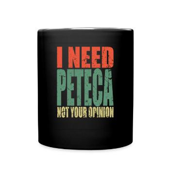 Peteca saying funny - Full Colour Mug - black - Front