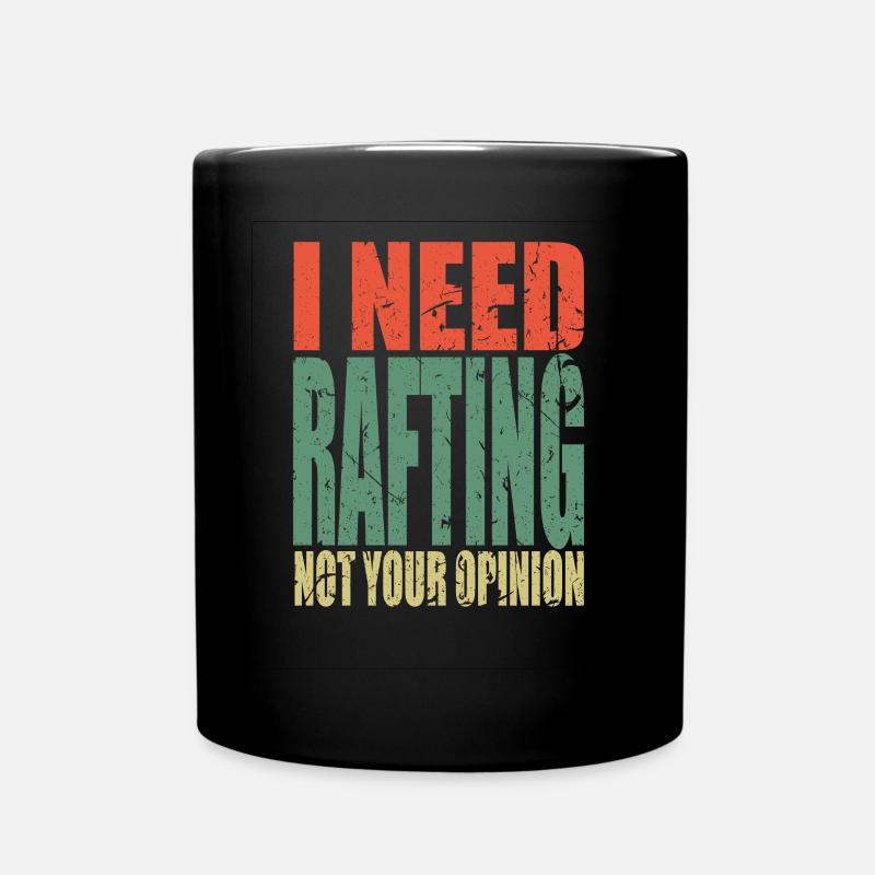 Rafting Spruch lustig - Tasse einfarbig - Schwarz