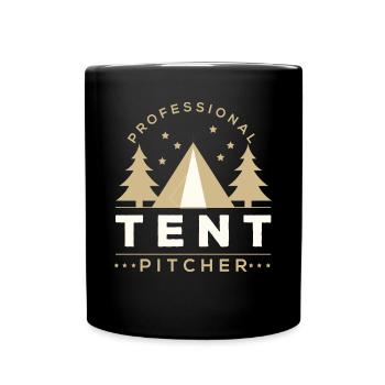 Professional Tent Pitcher Humor - Full Colour Mug - black - Front