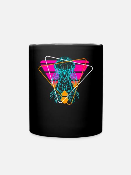 Méduses Vaporwave - Mug uni - noir