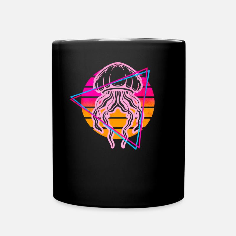 Méduses Vaporwave - Mug uni - noir
