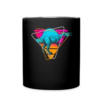 Spinosaurus Dinosaurier - Tasse einfarbig - Schwarz - Vorne