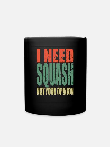 Squash disant drôle - Mug uni - noir