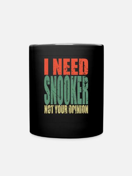 Snooker saying funny - Full Colour Mug - black