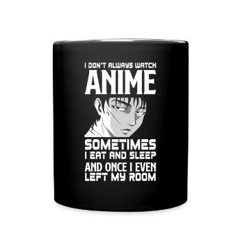 Funny Anime Gift - Full Colour Mug - black - Front