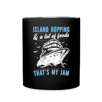 Island Hope et beaucoup de nourriture c’est ma confiture - Mug uni - noir - Devant