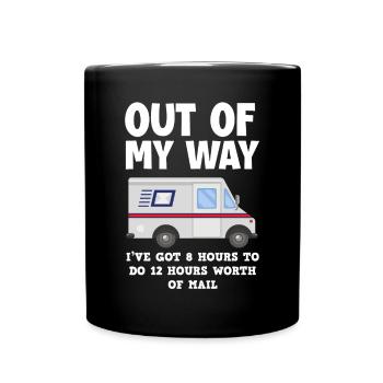 Funny Letter Deliverer Post Post Gifts - Full Colour Mug - black - Front