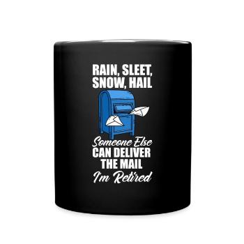 Funny Letter Deliverer Post Post Gifts - Full Colour Mug - black - Front